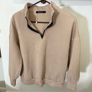 Automet Amazon Brand Half-zip Heavyweight Oversized Sweatshirt Sz S up to large